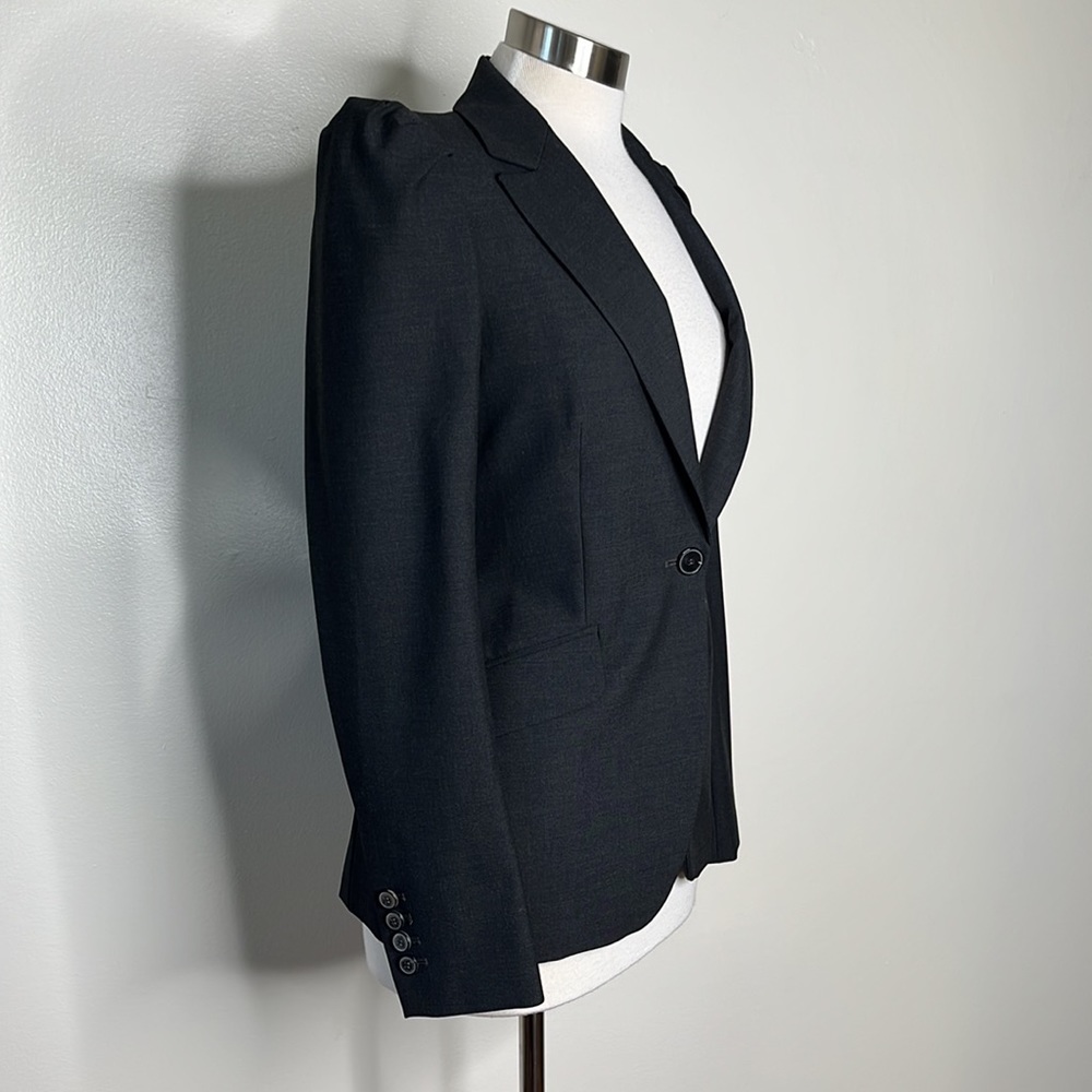 ZARA Poof Shoulder and Tapered Waist Blazer - Picture 3 of 11